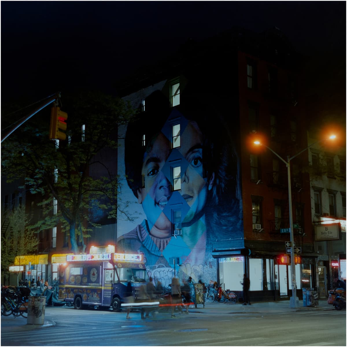 Michael Jackson Mural in East Village of New York City, shot with Kiev60